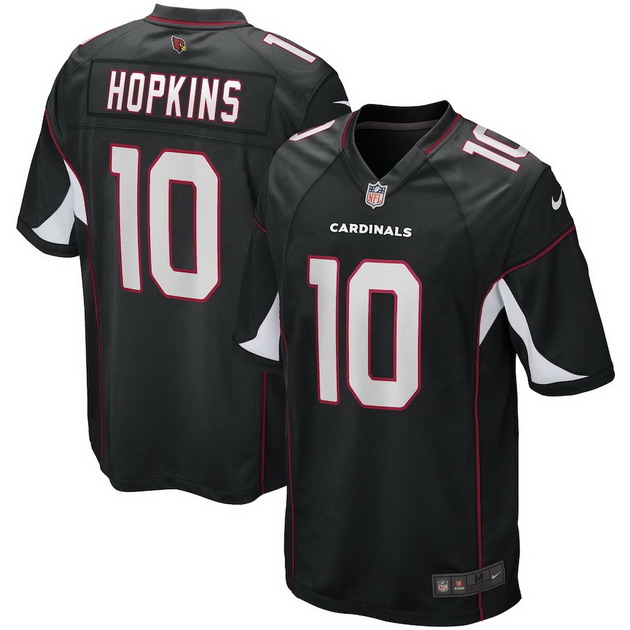 mens nike deandre hopkins black arizona cardinals game jersey